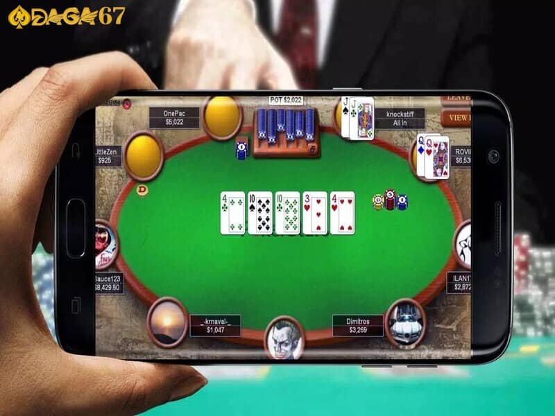 Poker online là phiên bản trực tuyến của trò chơi bài Poker